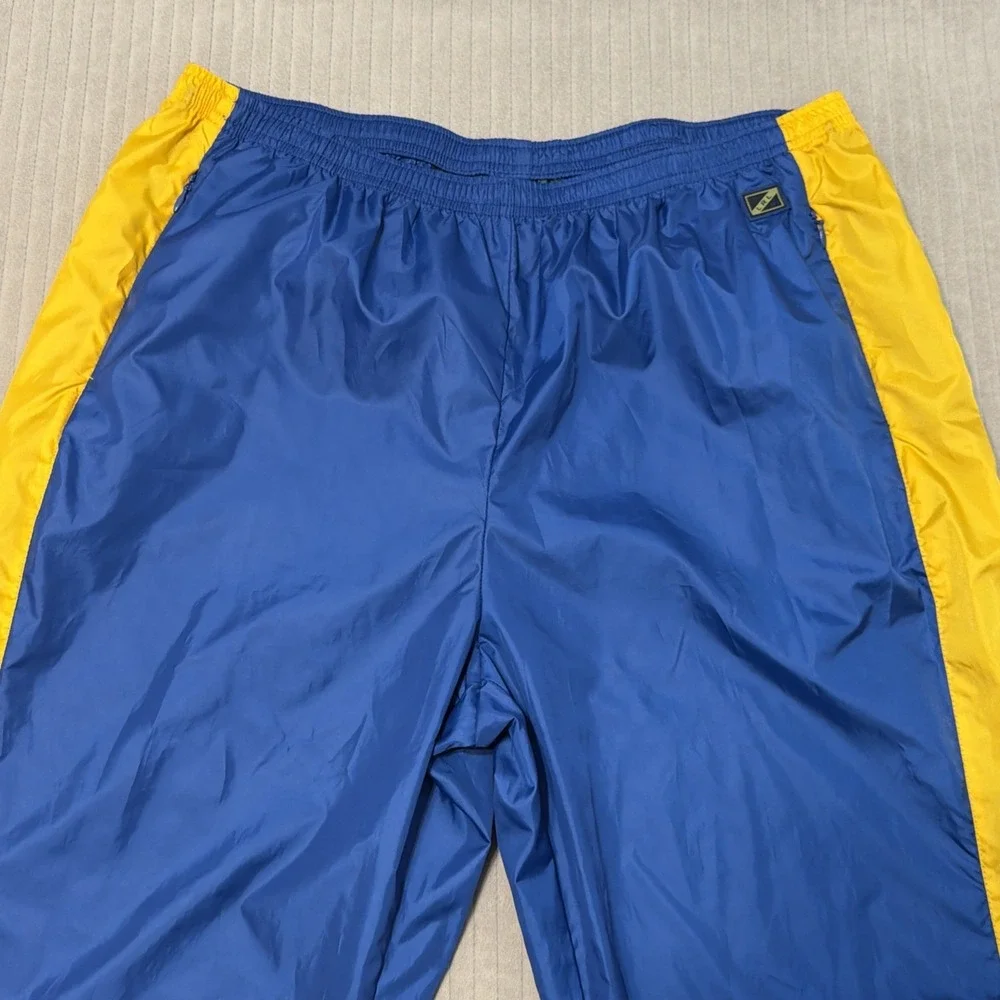 VTG Lauren Ralph Lauren Windbreaker Track Suit Pants Jacket Blue Yellow XLarge